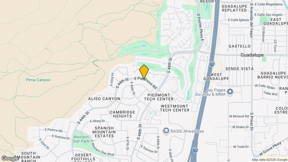 4645 E Piedmont Rd Map and Location Details