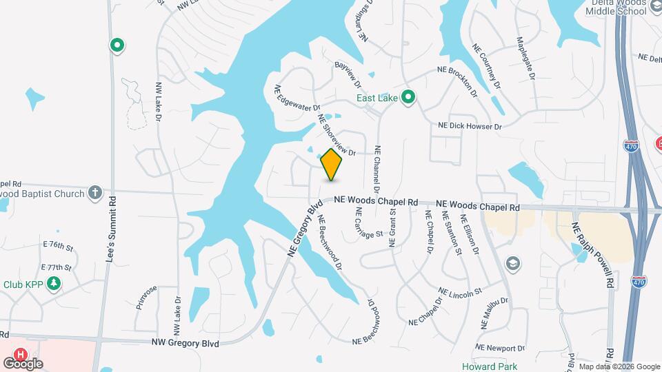 200 NE Woods Chapel Rd Map and Location Details