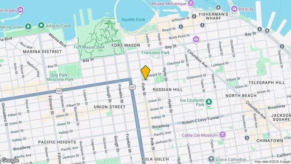 1380 Greenwich St, Unit 404 Map and Location Details