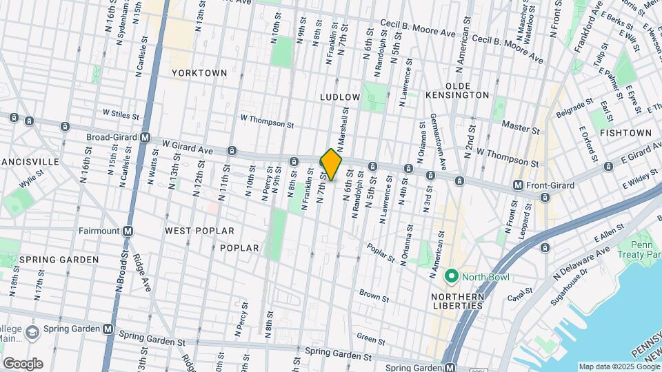 980 N Marshall St Map and Location Details