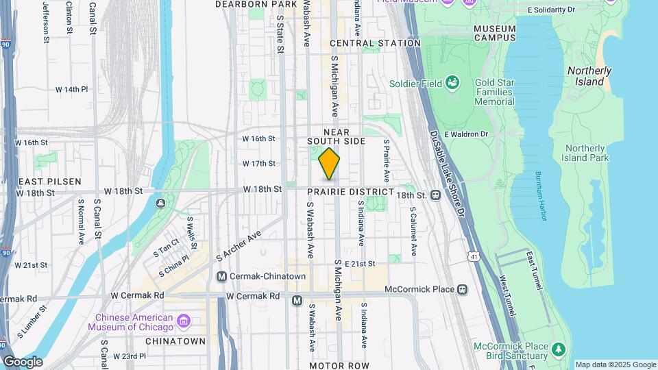 1736 S Michigan Ave Map and Location Details