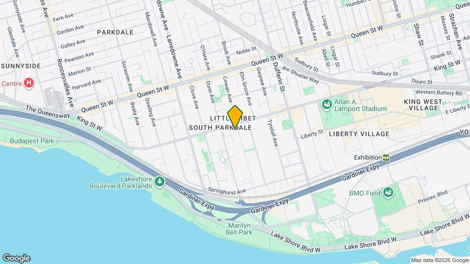 110 Cowan Ave Map and Location Details