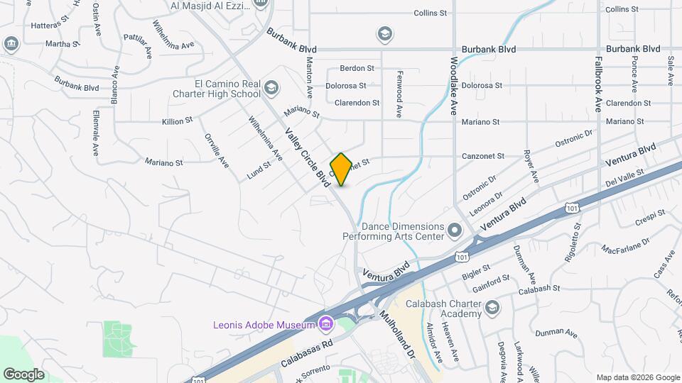 5200 Valley Circle Blvd Map and Location Details