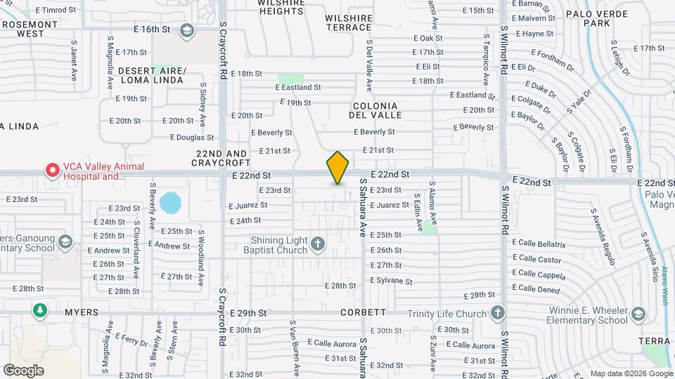 5815 E 23rd St, Unit 1 Mapa y Detalles de la Ubicación