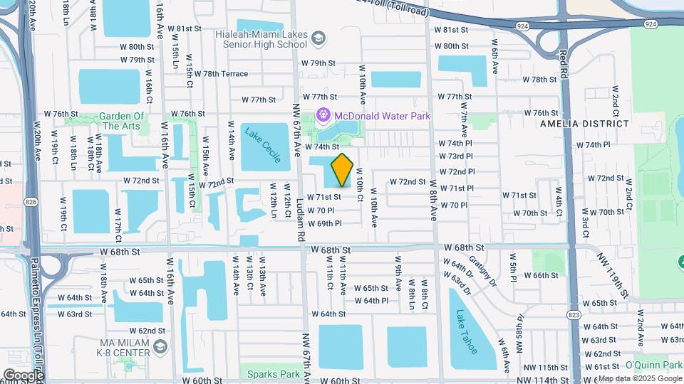 1085 W 71st St Map and Location Details