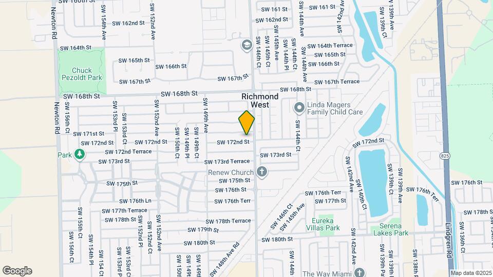 14725 SW 172nd St Map and Location Details