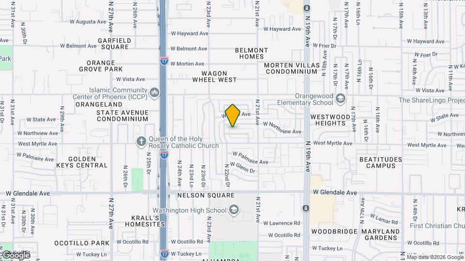 2204 W Nicolet Ave Map and Location Details