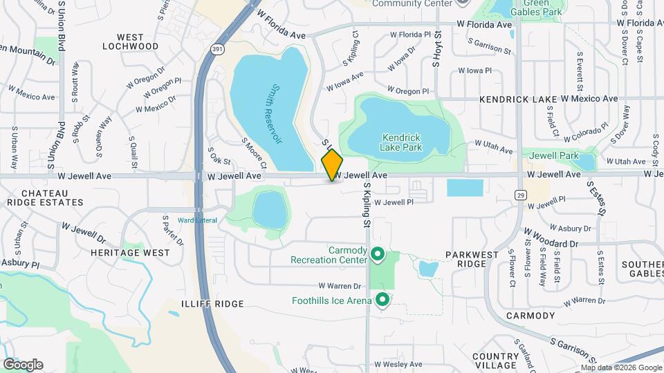 10230 W Jewell Ave, Unit B Map and Location Details