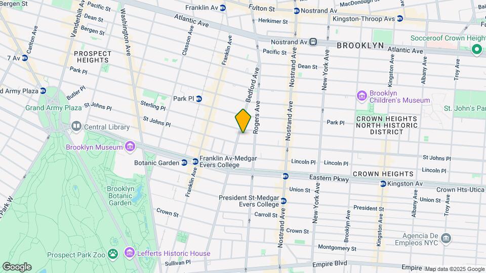 1483 Bedford Avenue Map and Location Details
