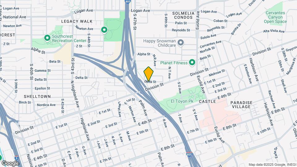 1712 Delta St Map and Location Details