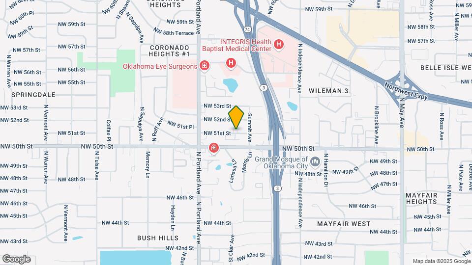 3529 NW 51st St Map and Location Details