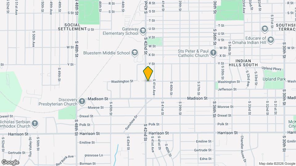 6201 S 42nd St Map and Location Details