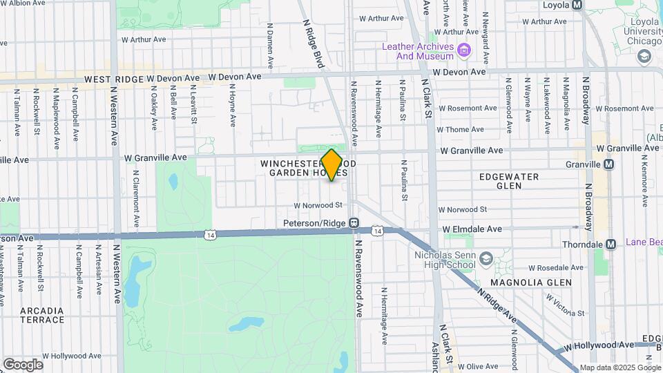 1817-1835 W Hood Ave Mapa y Detalles de la Ubicación
