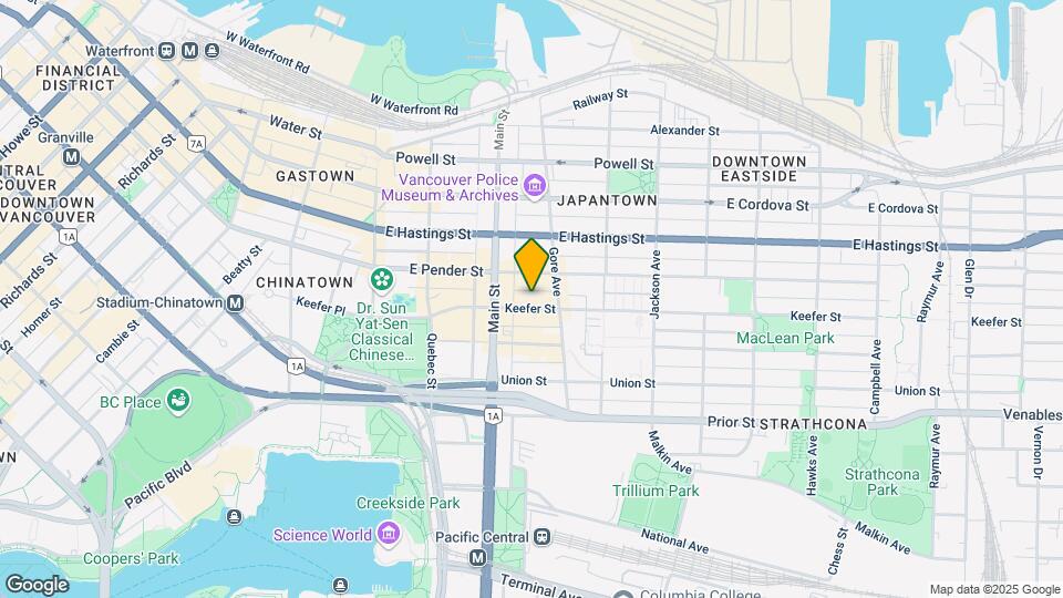 239 Keefer St Map and Location Details