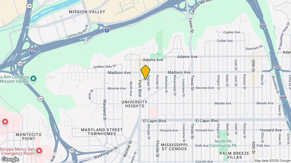 4542 Georgia St Map and Location Details