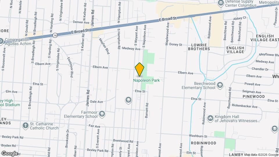 291 S Napoleon Ave, Unit unit C Map and Location Details