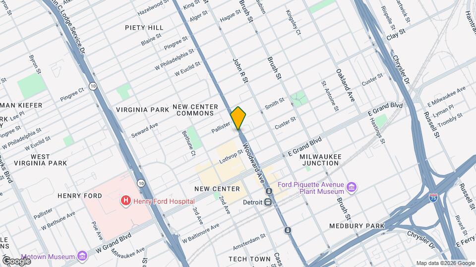 7721 Woodward Ave Mapa y Detalles de la Ubicación