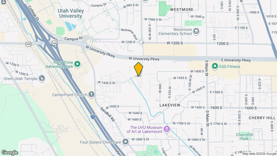 1443 S 430 W, Unit Lake Ridge 1443 Map and Location Details