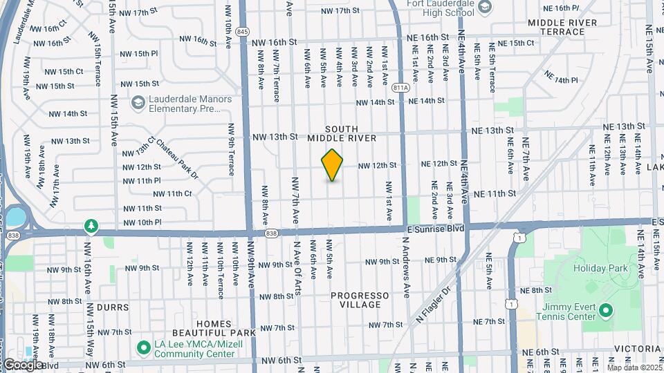 1116 NW 5th Ave Map and Location Details