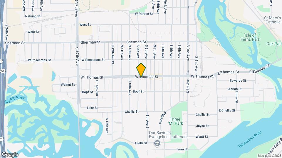 809 W Thomas St Map and Location Details