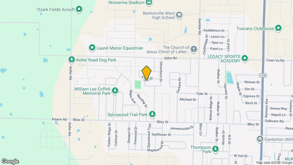 1220 Gardenia St Map and Location Details