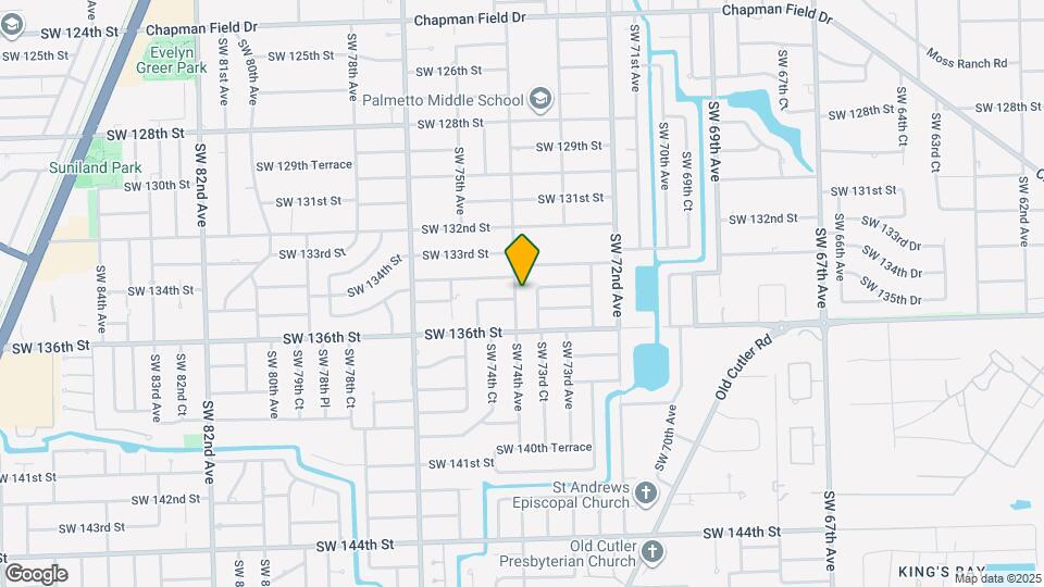 13451 SW 74th Ave Map and Location Details