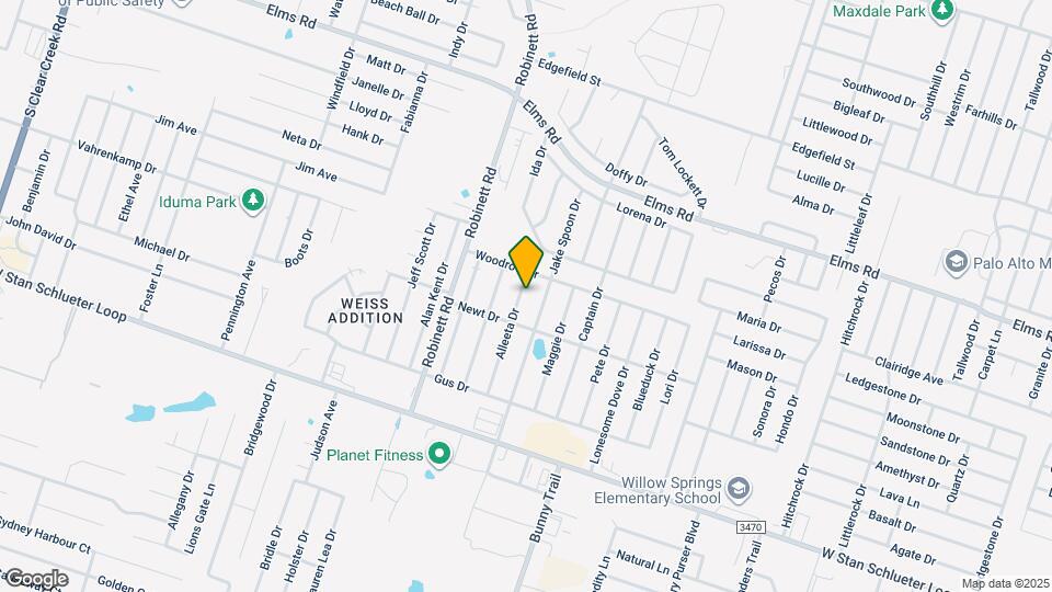 4300 Alleeta Dr Map and Location Details