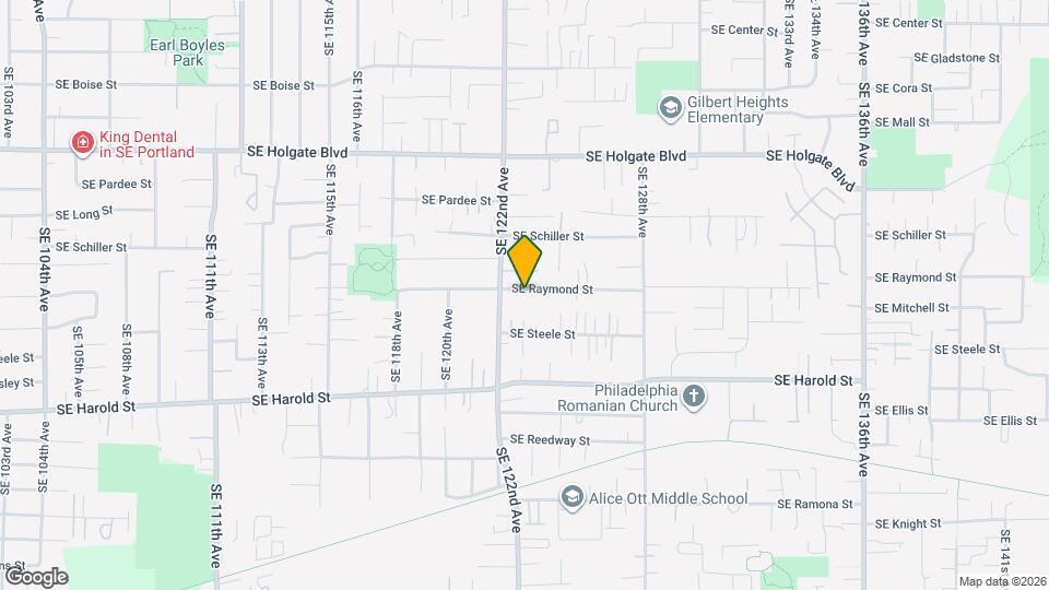 12242 SE Raymond St Mapa y Detalles de la Ubicación