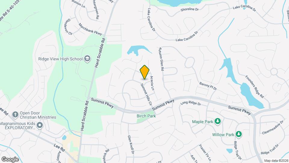 905 Blue Willow Way Map and Location Details