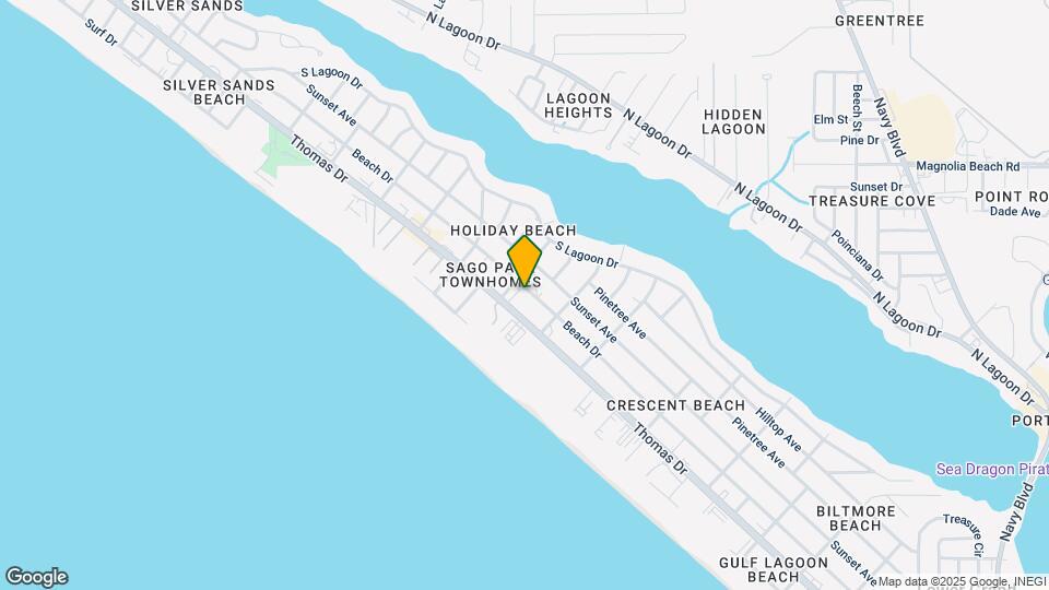 6615 Beach Dr-Unit -B Map and Location Details