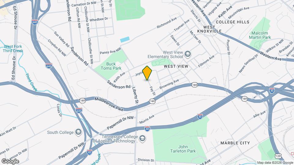 1715 Fay St Map and Location Details