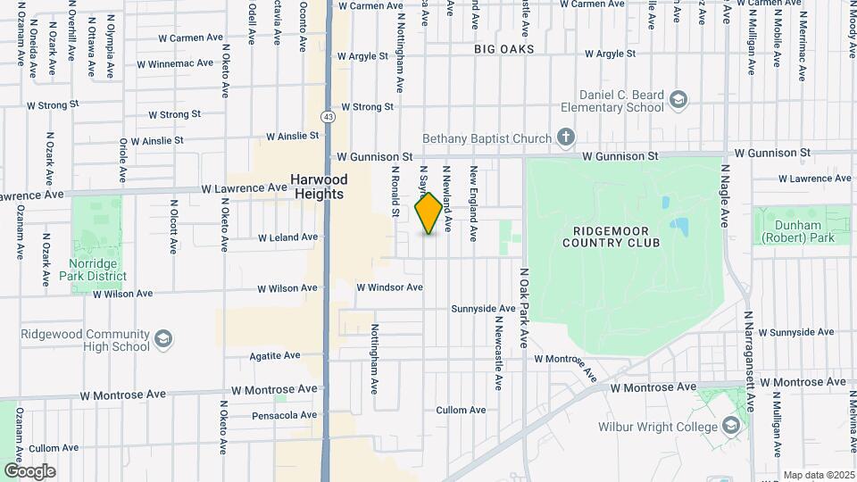 4621 N Sayre Ave, Unit 3 Map and Location Details