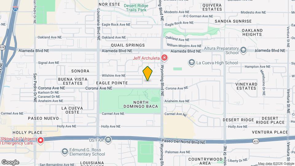 7411 Peregrine Rd NE Map and Location Details