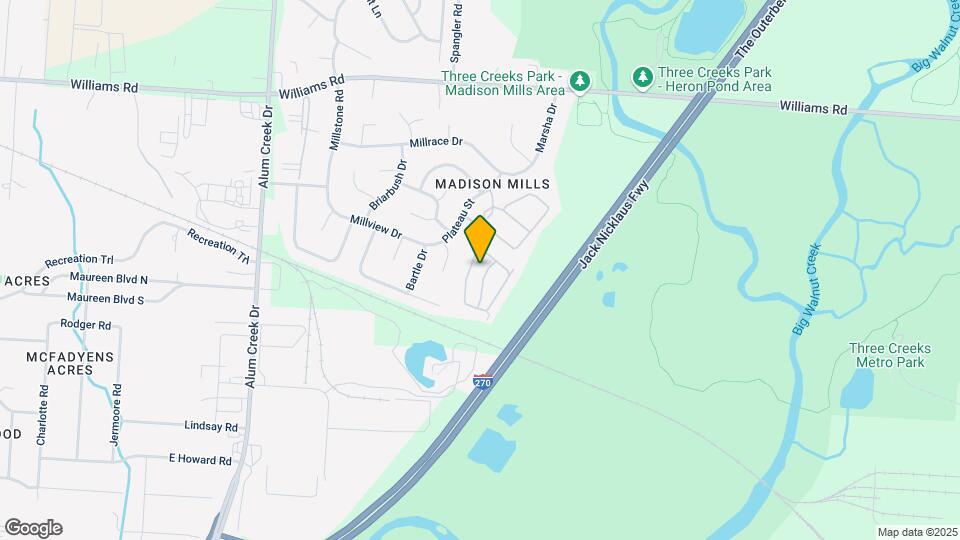 Millstone Lakes Apartments Map and Location Details