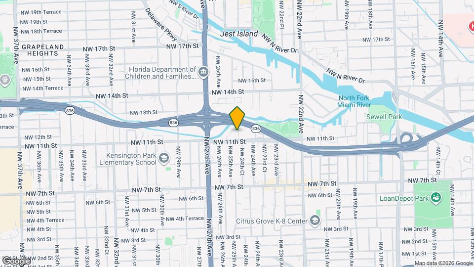 1120 NW 24th Ct Map and Location Details