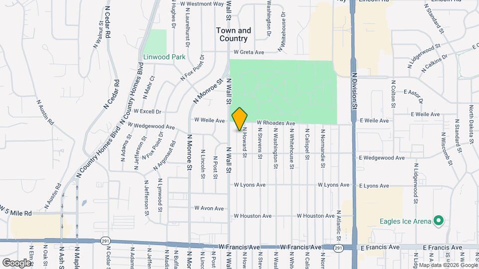 7009 N Howard St Map and Location Details