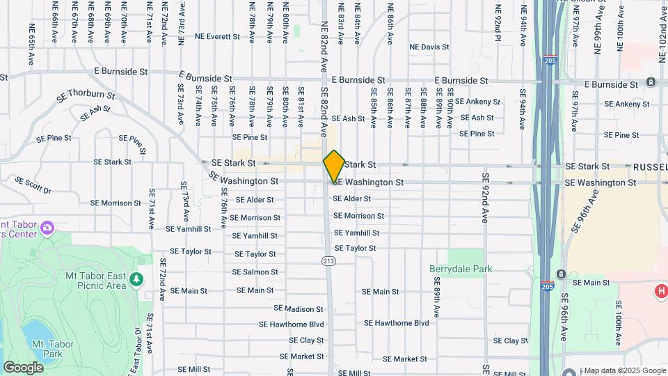 8206-8250 SE Washington St Mapa y Detalles de la Ubicación