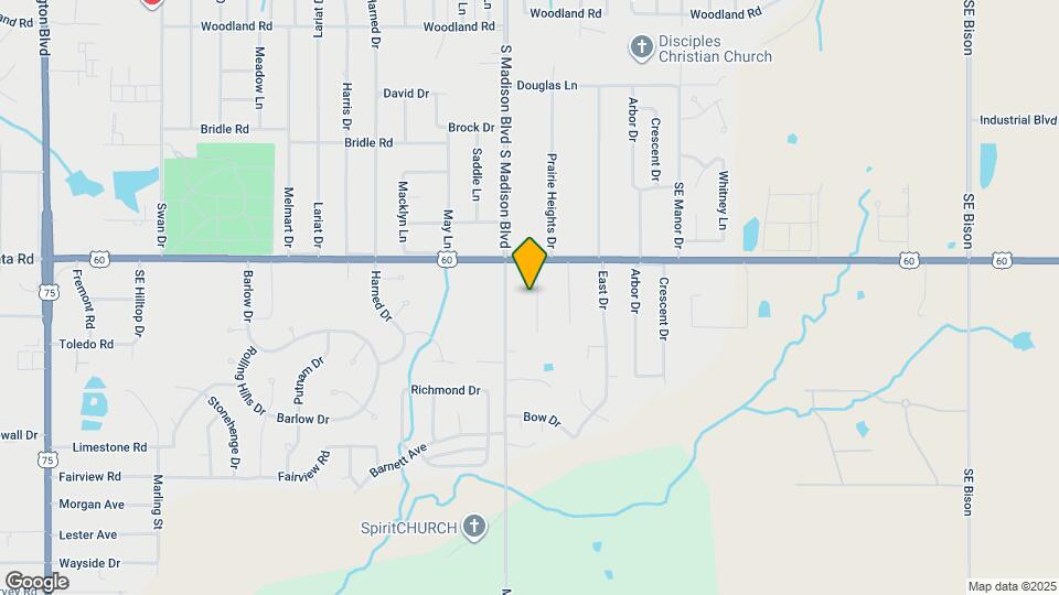 1729 Melrose Dr Map and Location Details