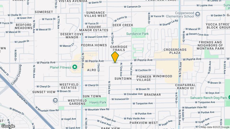 7224 W North Ln Map and Location Details