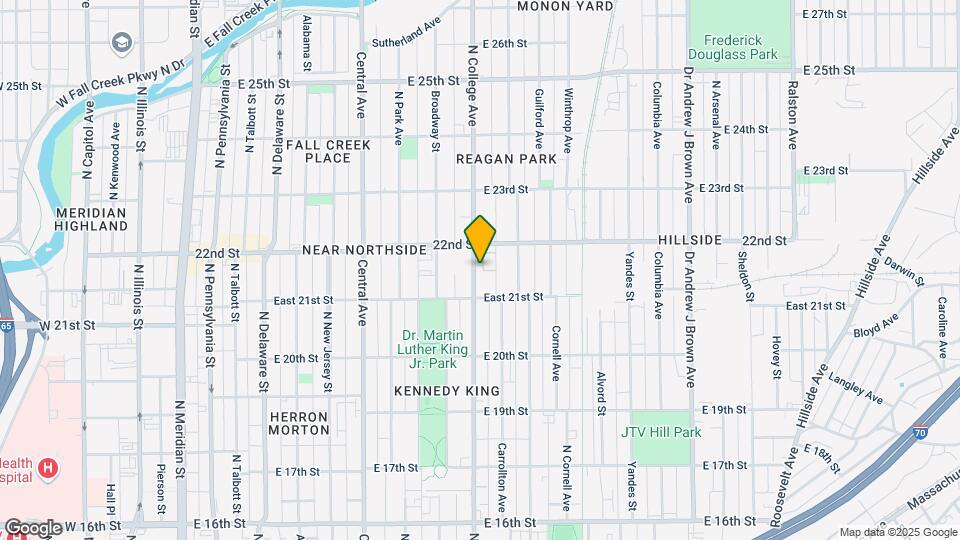 2129 N College Ave Map and Location Details