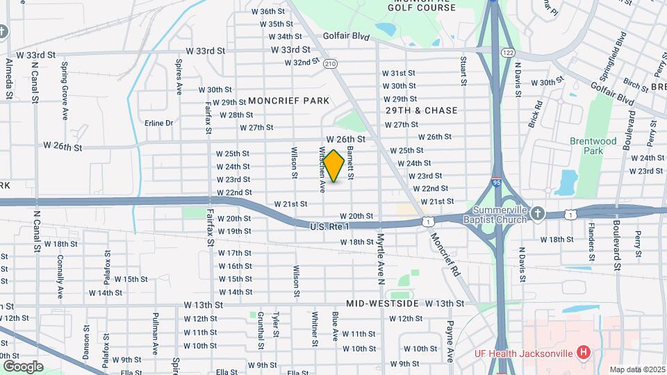 1443 W 22nd St Map and Location Details