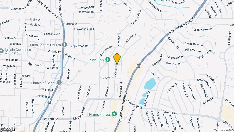 5408 N Cedar St Map and Location Details