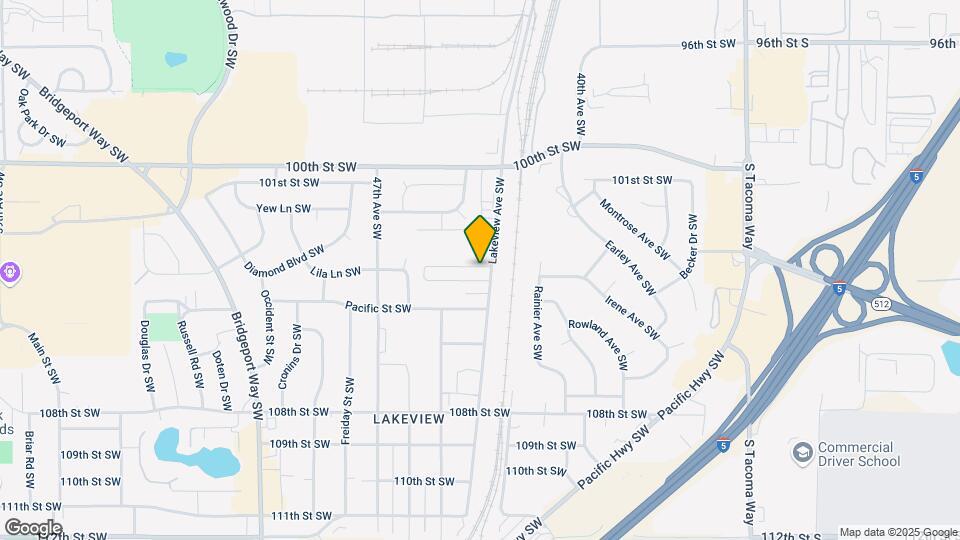 10302 Lakeview Ave SW Map and Location Details