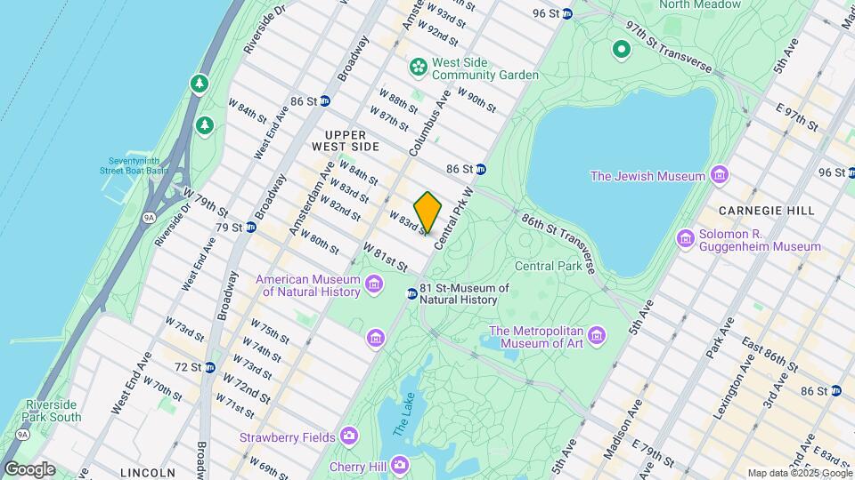 6 W 83rd St Map and Location Details