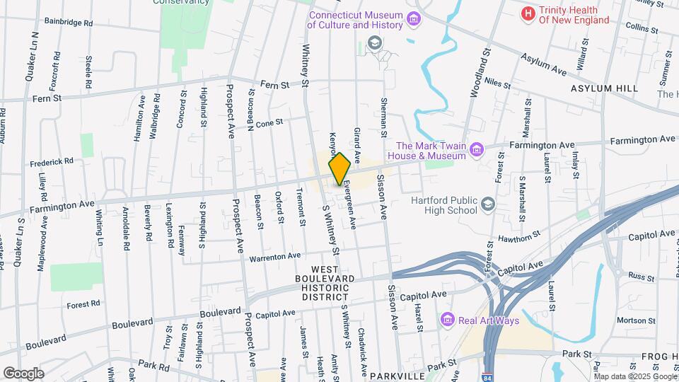 21 Evergreen Ave Mapa y Detalles de la Ubicación