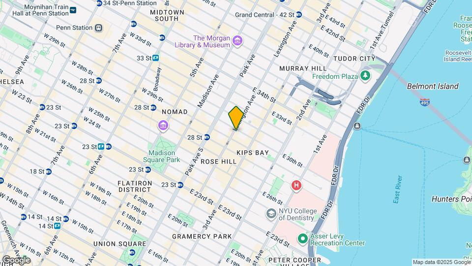 155 Lexington Ave Map and Location Details