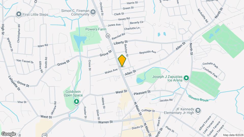 427 N Main St Map and Location Details