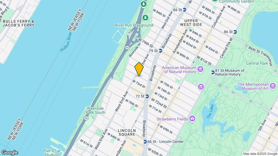 252 W 74th St Mapa y Detalles de la Ubicación