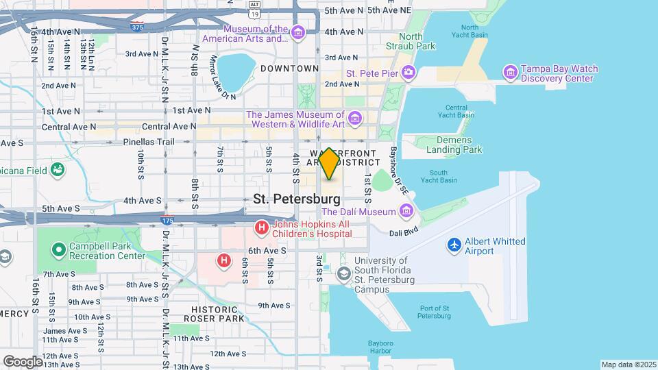 Camden Pier District Mapa y Detalles de la Ubicación