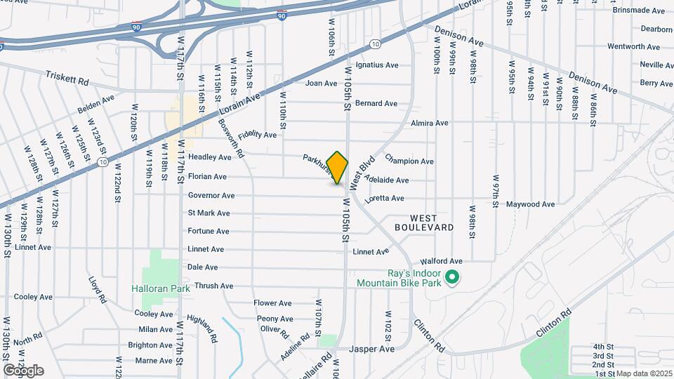 10503 Parkhurst Dr Map and Location Details
